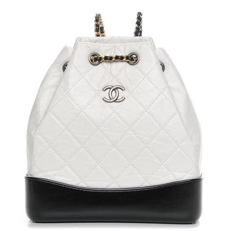 chanel gabrielle backpack black and white|Chanel gabrielle backpack price.